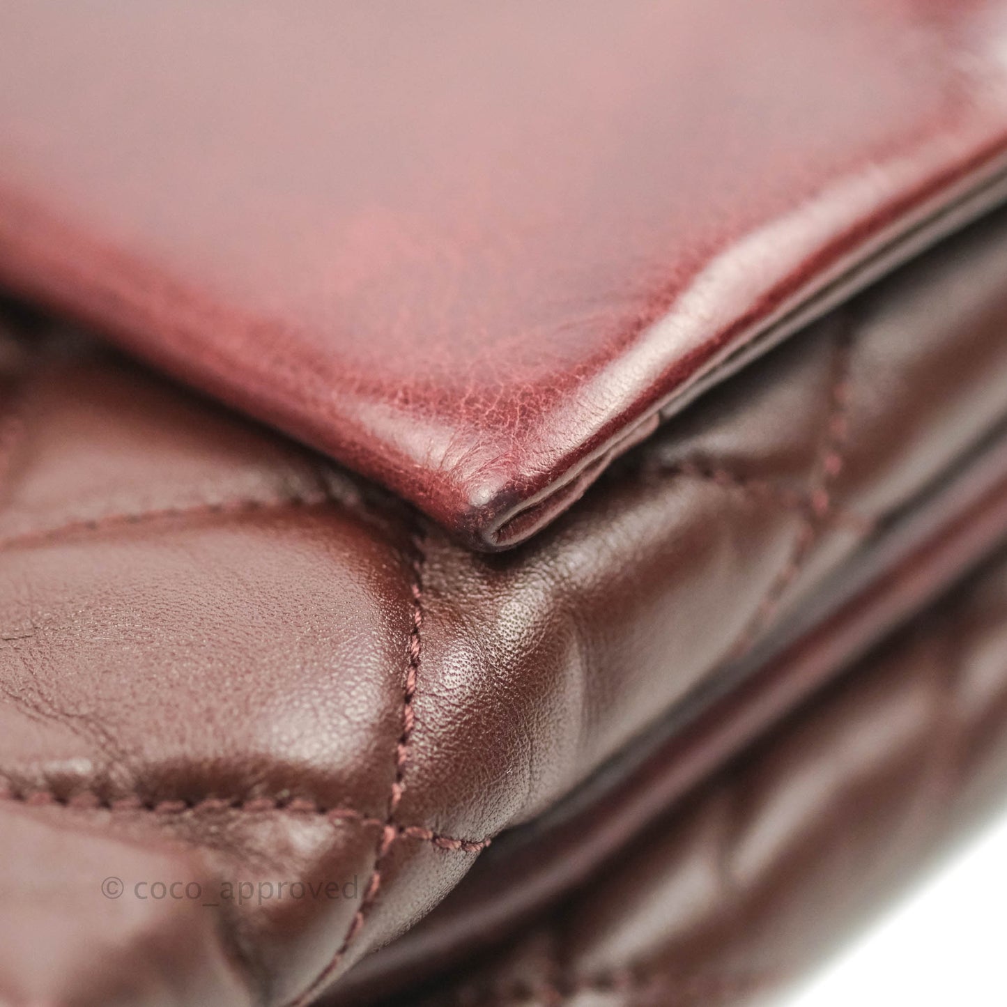 Chanel Quilted Jumbo Soft Elegance Flap Bordeaux Calfskin Aged Gold Hardware