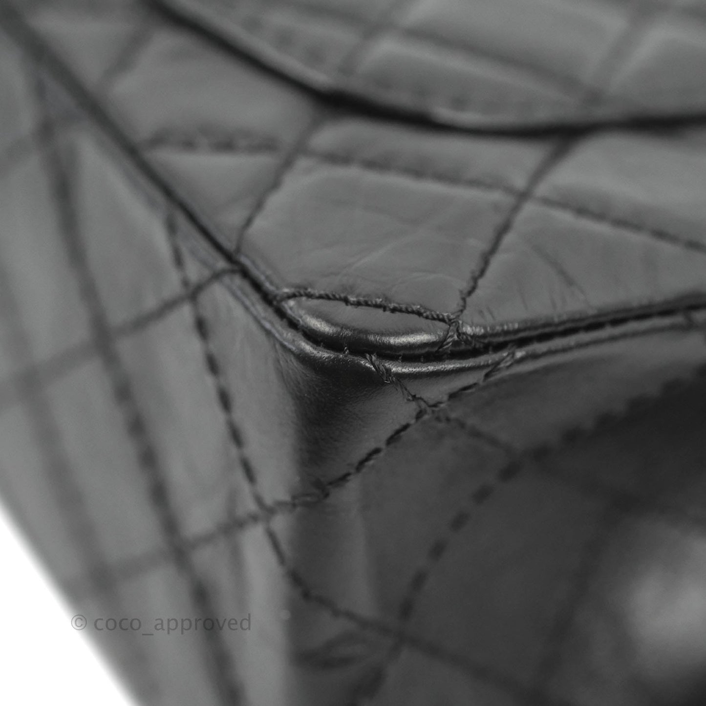Chanel Mini Reissue 224 So Black Aged Calfskin Black Hardware