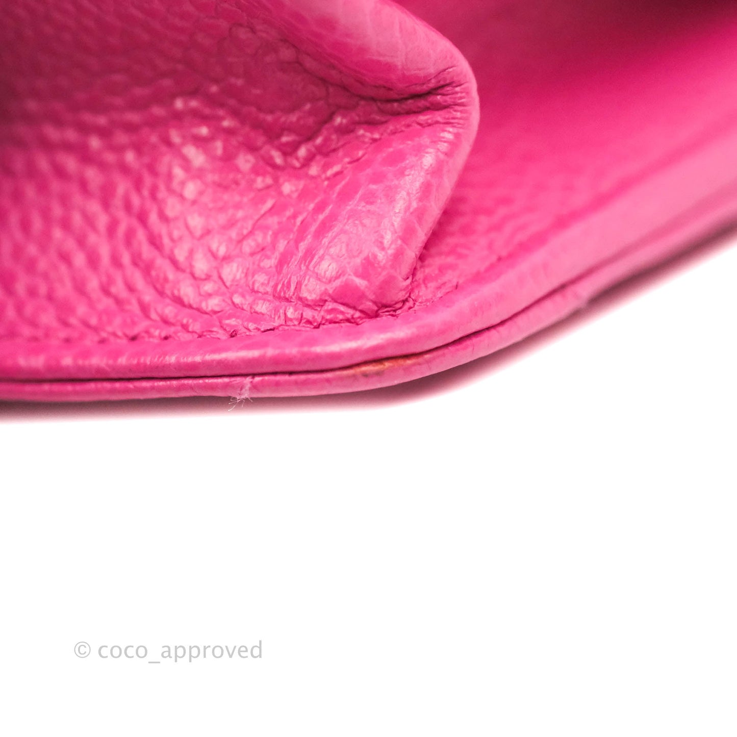 Chanel Quilted Wallet on Chain WOC Pink Caviar Silver Hardware