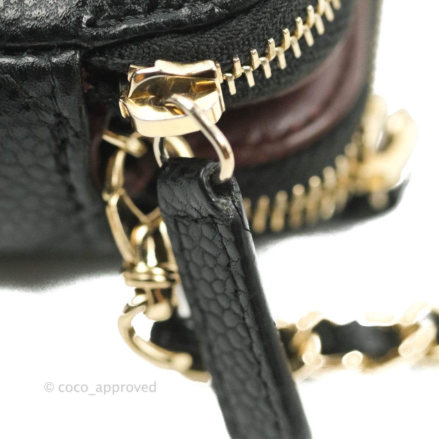 Chanel Quilted Clutch With Chain Black Caviar Gold Hardware