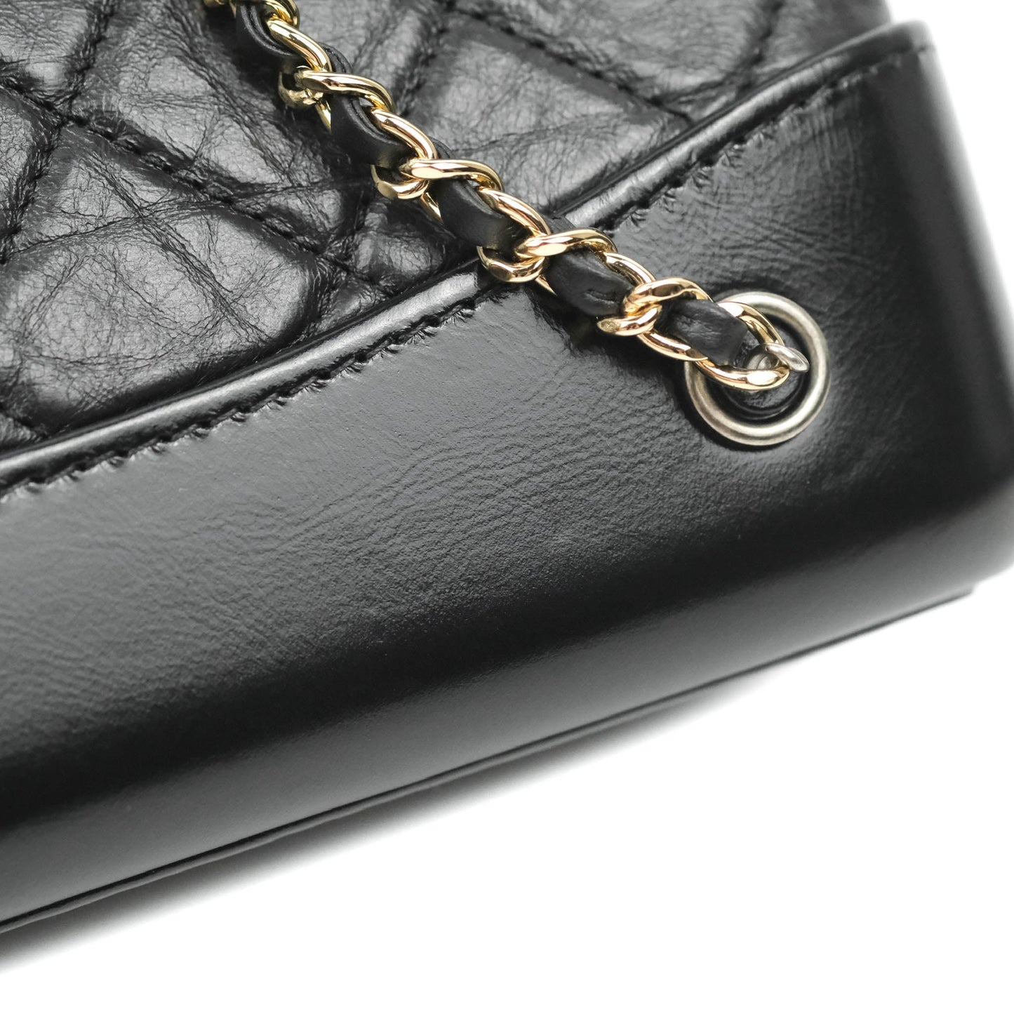 Chanel Small Gabrielle Backpack Black Aged Calfskin