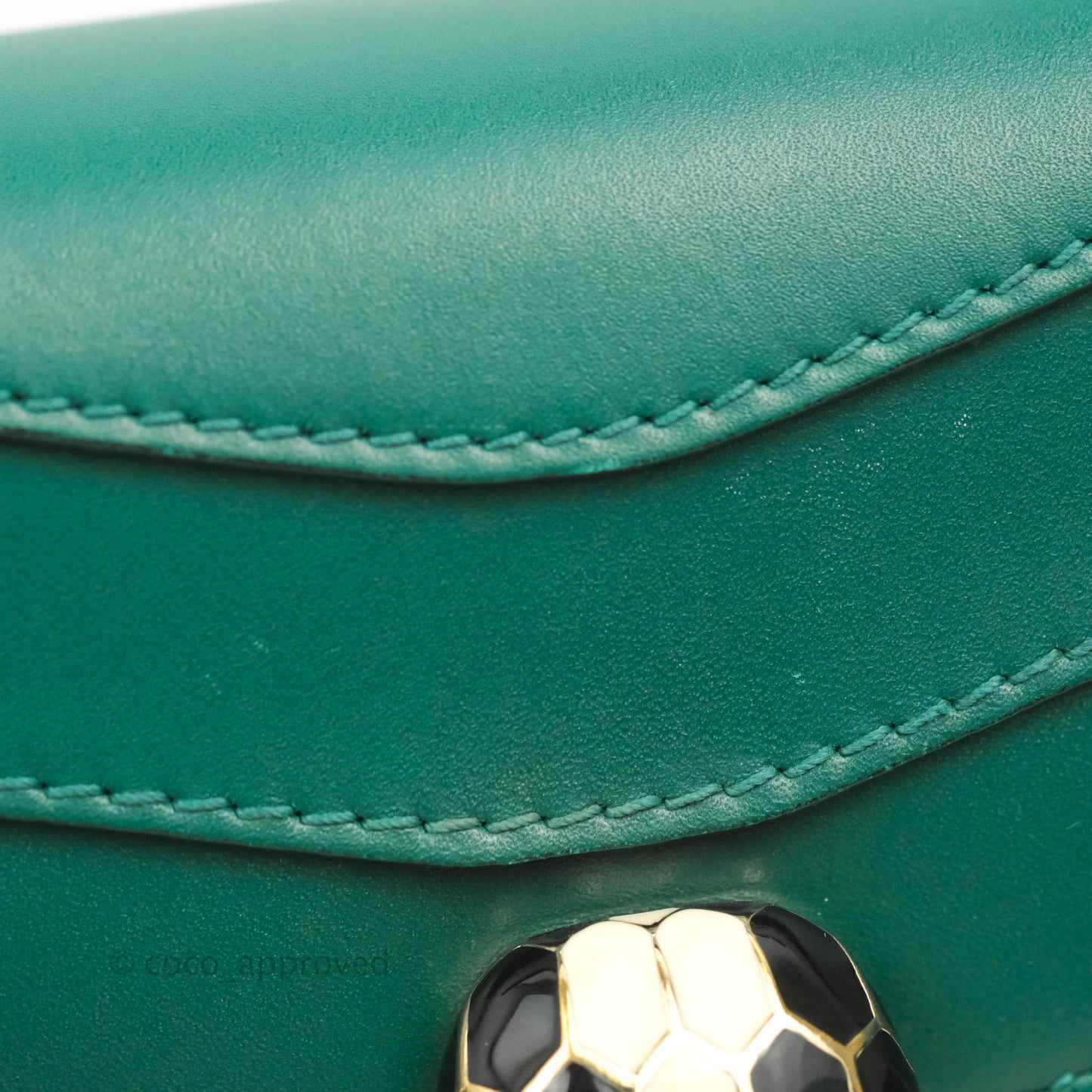 Bvlgari Serpenti Forever Small Crossbody Bag in Emerald Green Gold Hardware