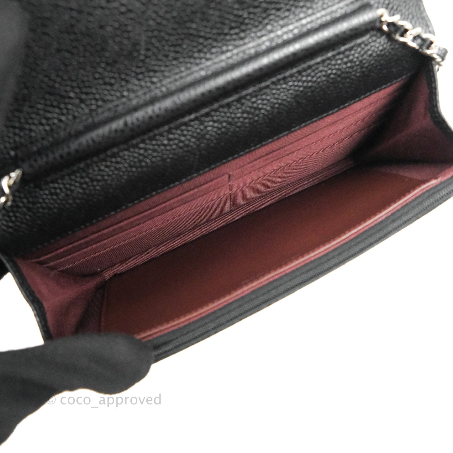 Chanel Quilted Classic WOC Black Caviar Silver Hardware