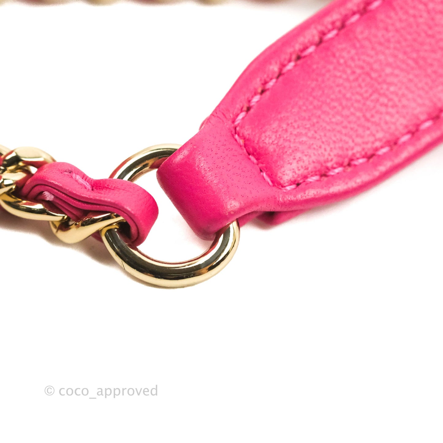 Chanel CC Mania Vanity Case Pink Lambskin Gold Hardware