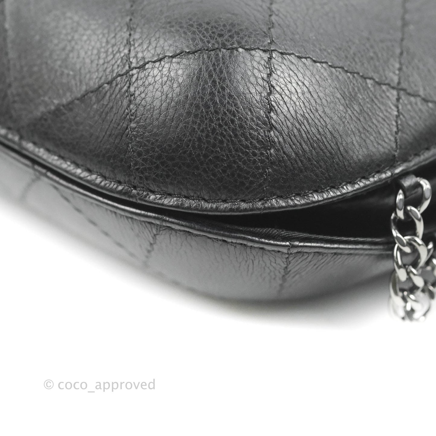 Chanel Small Gabrielle Drawstring Bag Black Calfskin