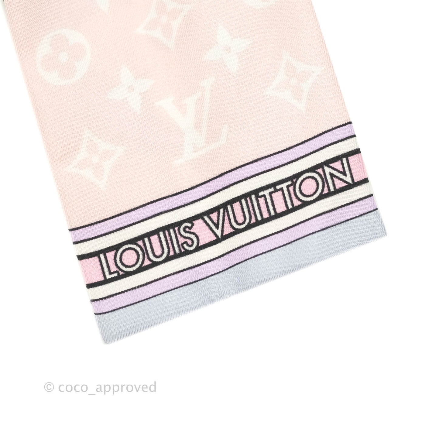 Louis Vuitton All In LV Bandeau Silk Twilly Rose