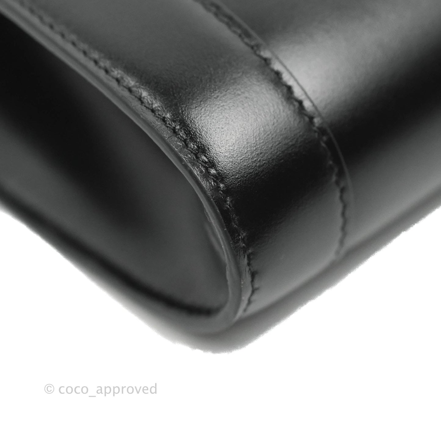 Celine Chain Bag Triomphe in Black Calfskin