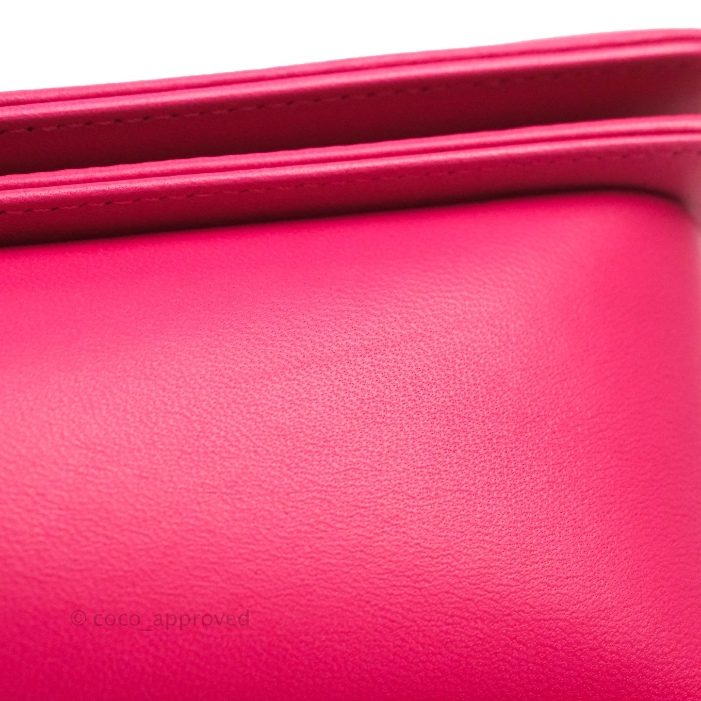 Chanel Quilted New Medium Boy Dark Pink Lambskin Ruthenium Hardware
