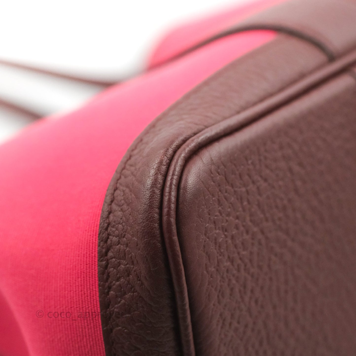 Hermès Garden Party 36 Rose Extreme/ Bordeaux Canvas