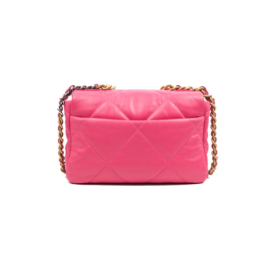 Chanel 19 Small Rosy Pink Goatskin Mixed Hardware 20K
