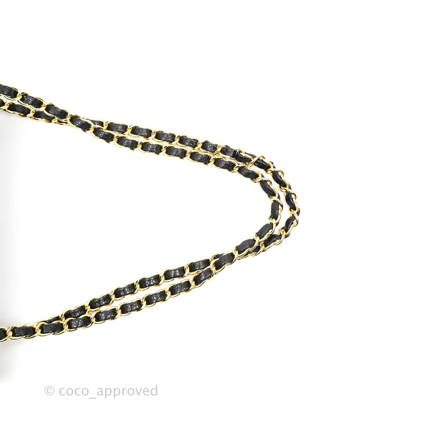 Chanel Classic M/L Medium Flap Quilted Black Caviar Gold Hardware