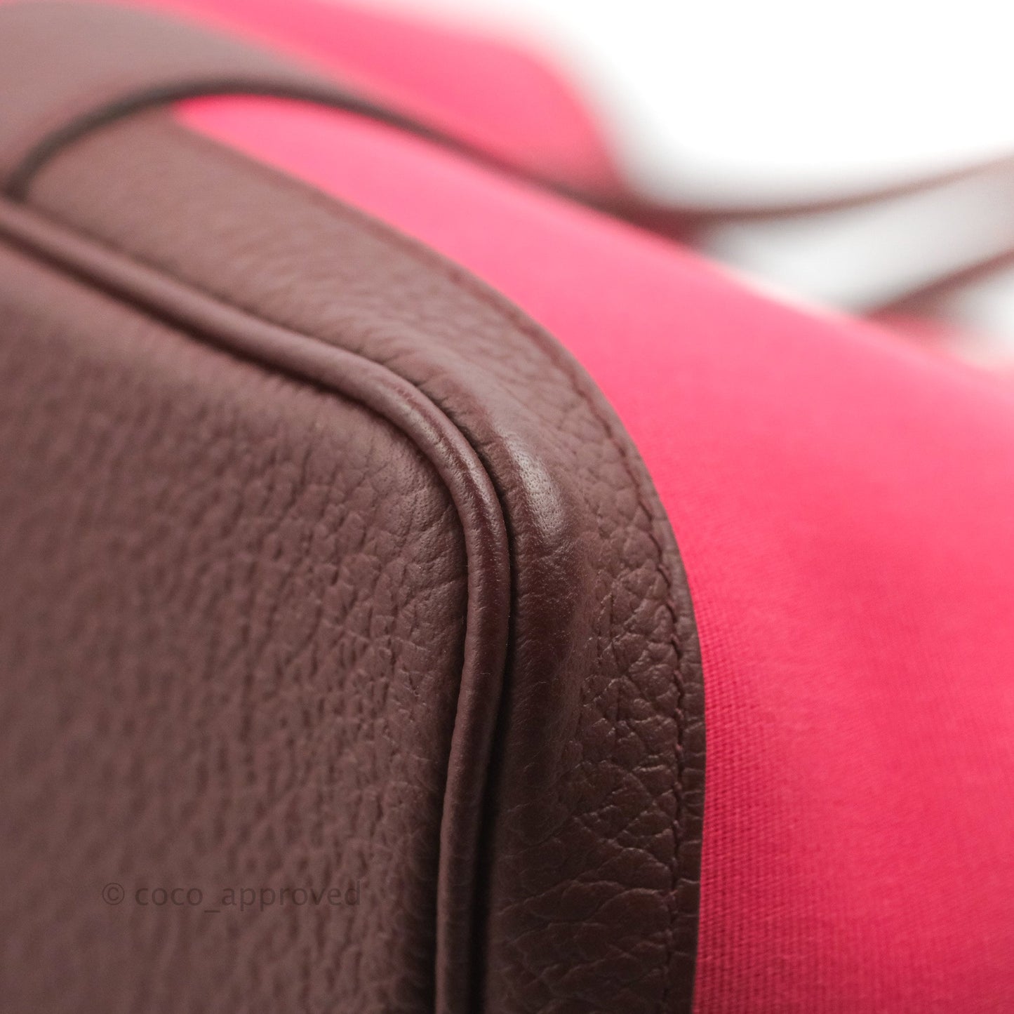 Hermès Garden Party 36 Rose Extreme/ Bordeaux Canvas