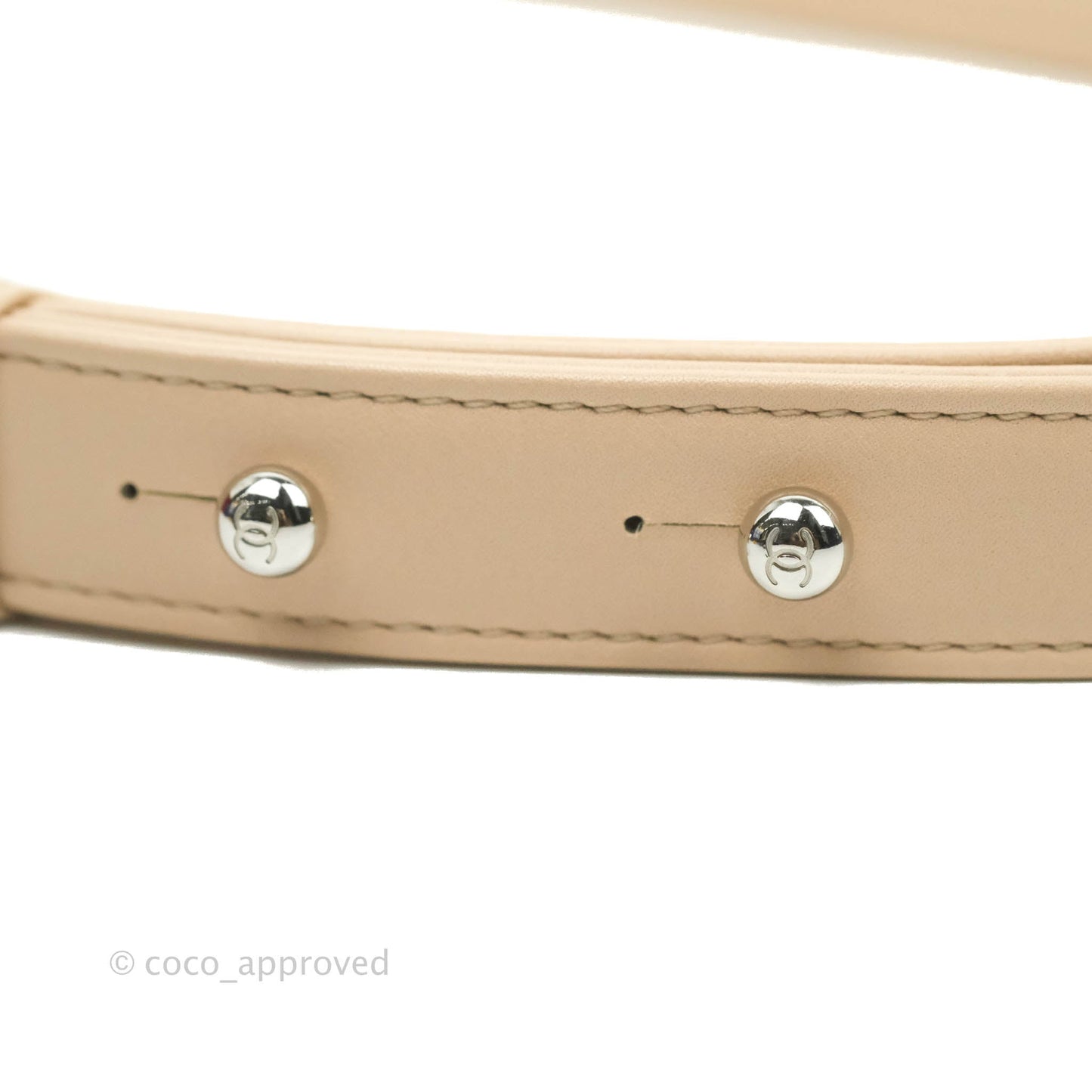 Chanel Chevron Medium Boy Light Pink Beige Calfskin Silver Hardware
