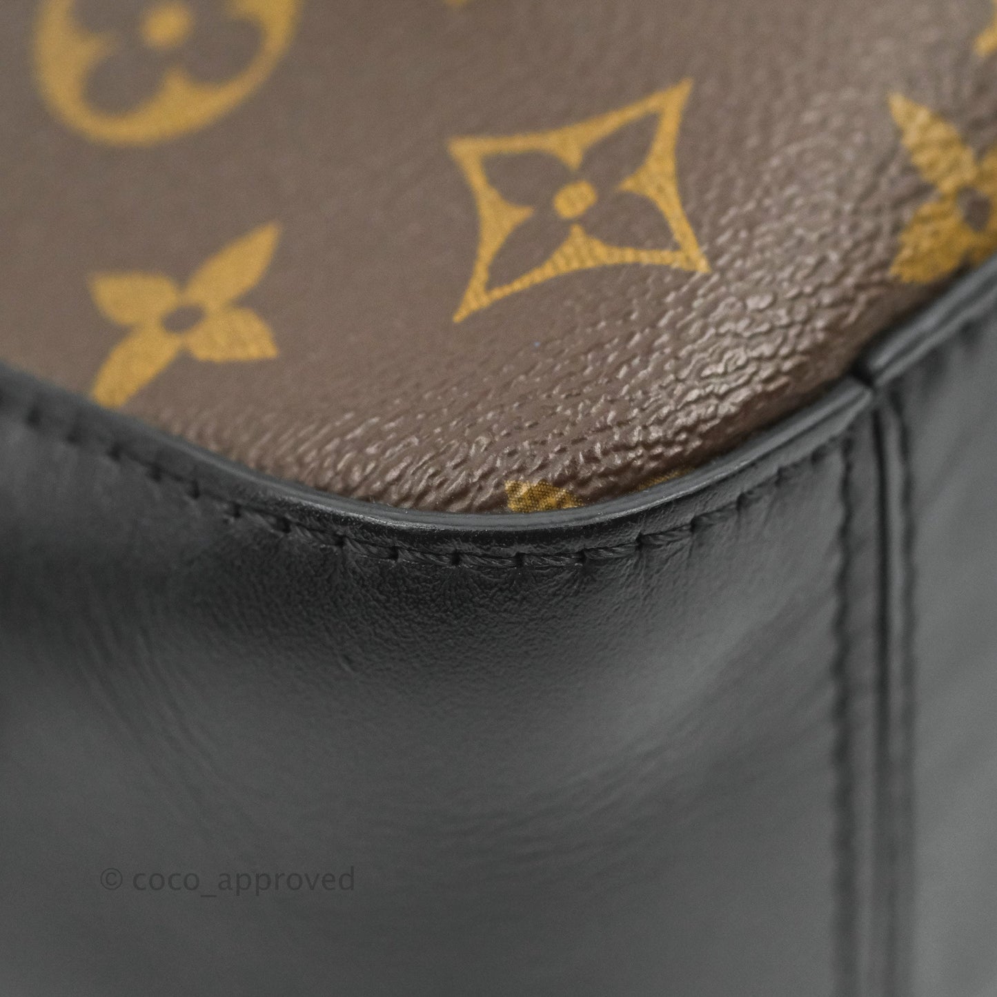 Louis Vuitton Saintonge Crossbody Bag Monogram Black