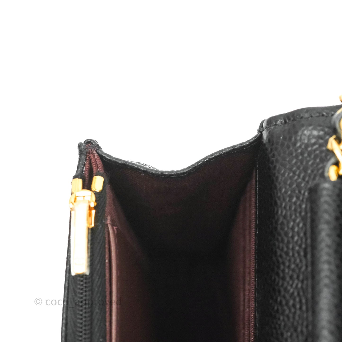 Chanel Quilted WOC Black Caviar Gold Hardware