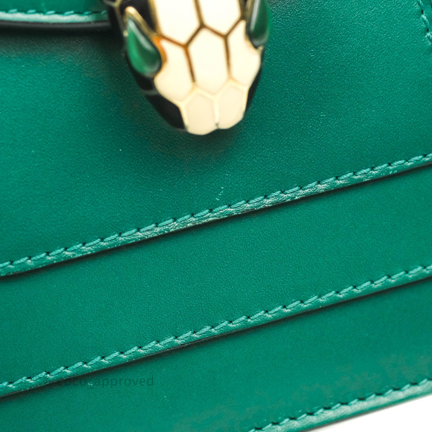 Bvlgari Serpenti Forever Small Crossbody Bag in Emerald Green Gold Hardware