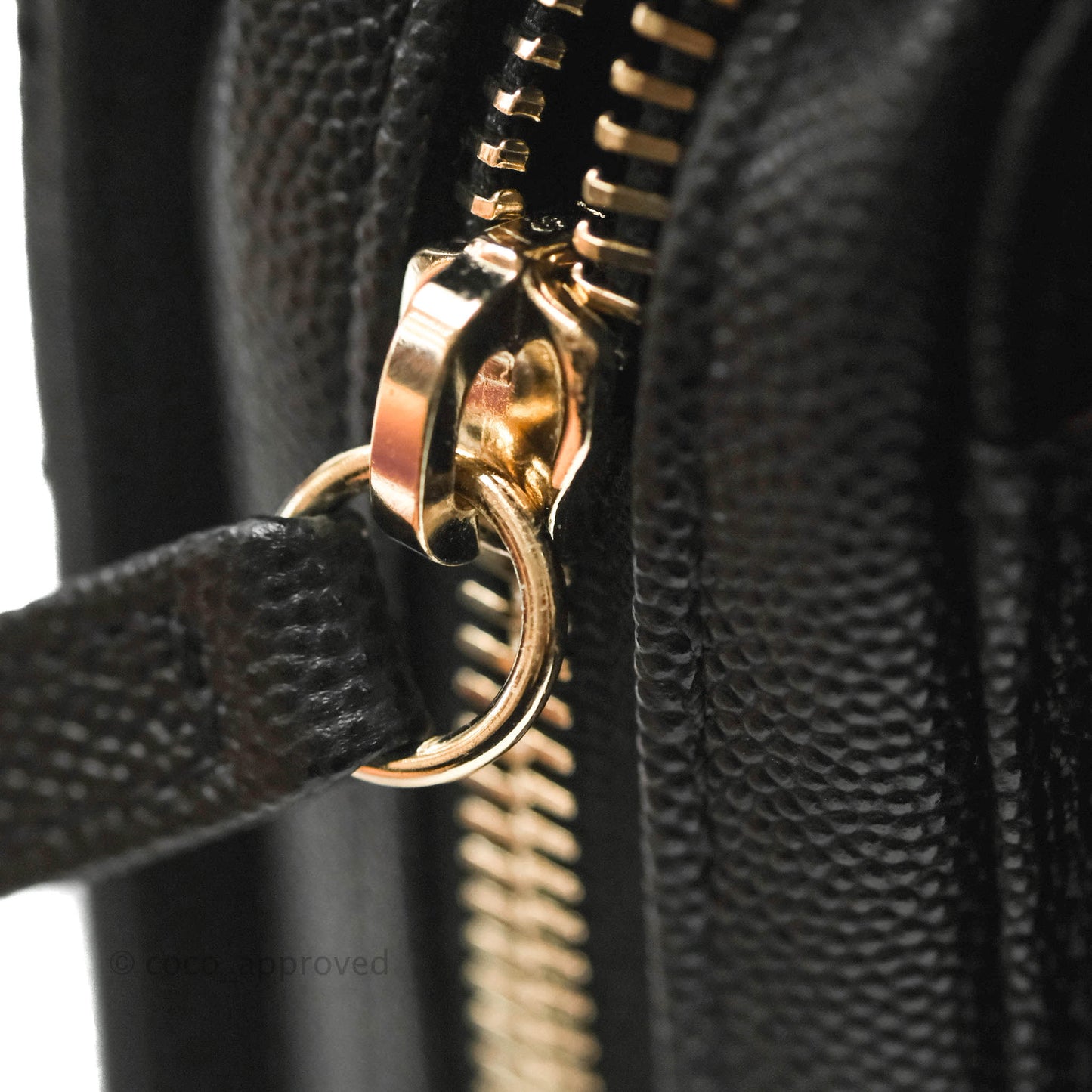 Chanel Quilted Small Like The Wallet Flap Black Caviar Light Gold Hardware 22C