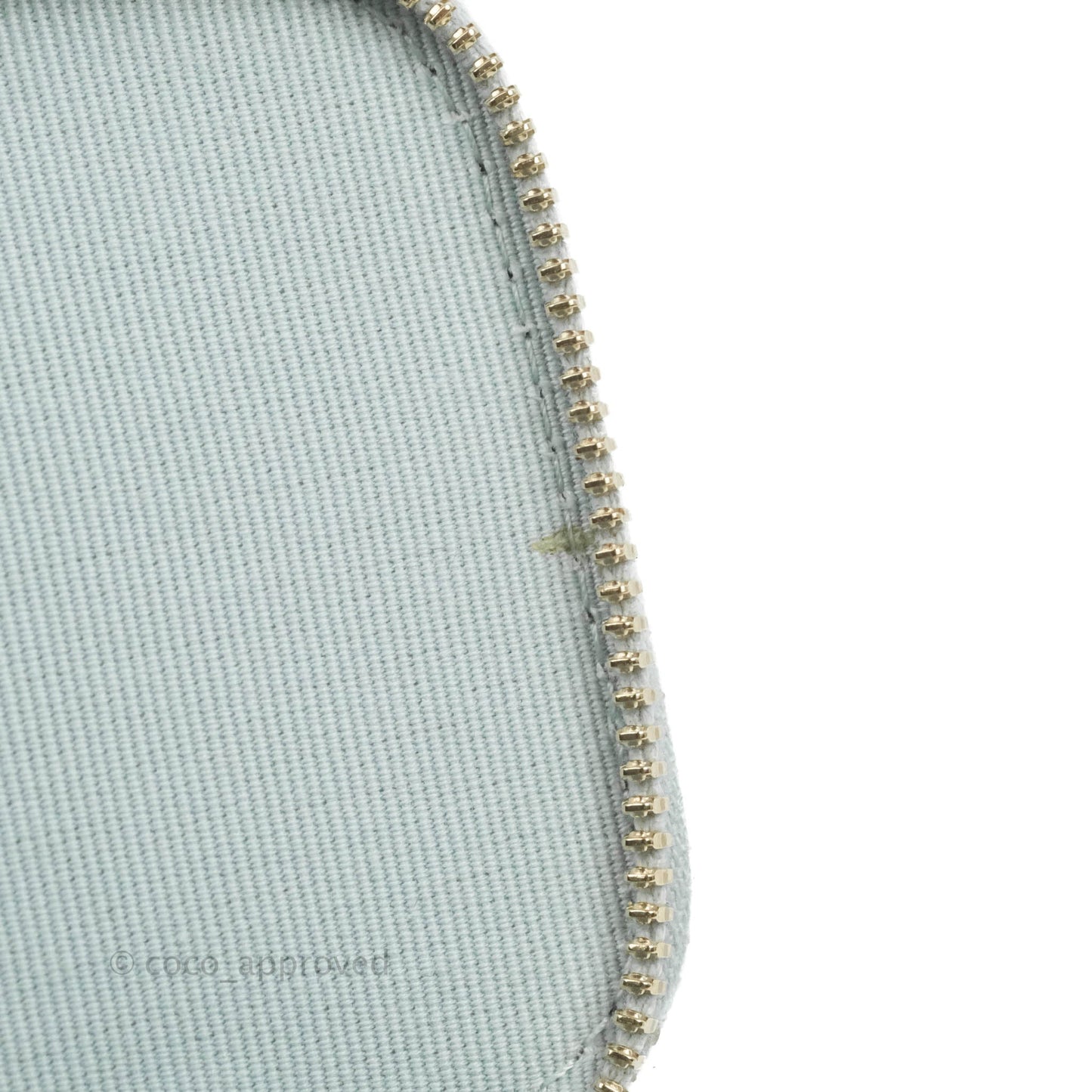Chanel Mini Top Handle Vanity With Chain Light Blue Lambskin Gold Hardware