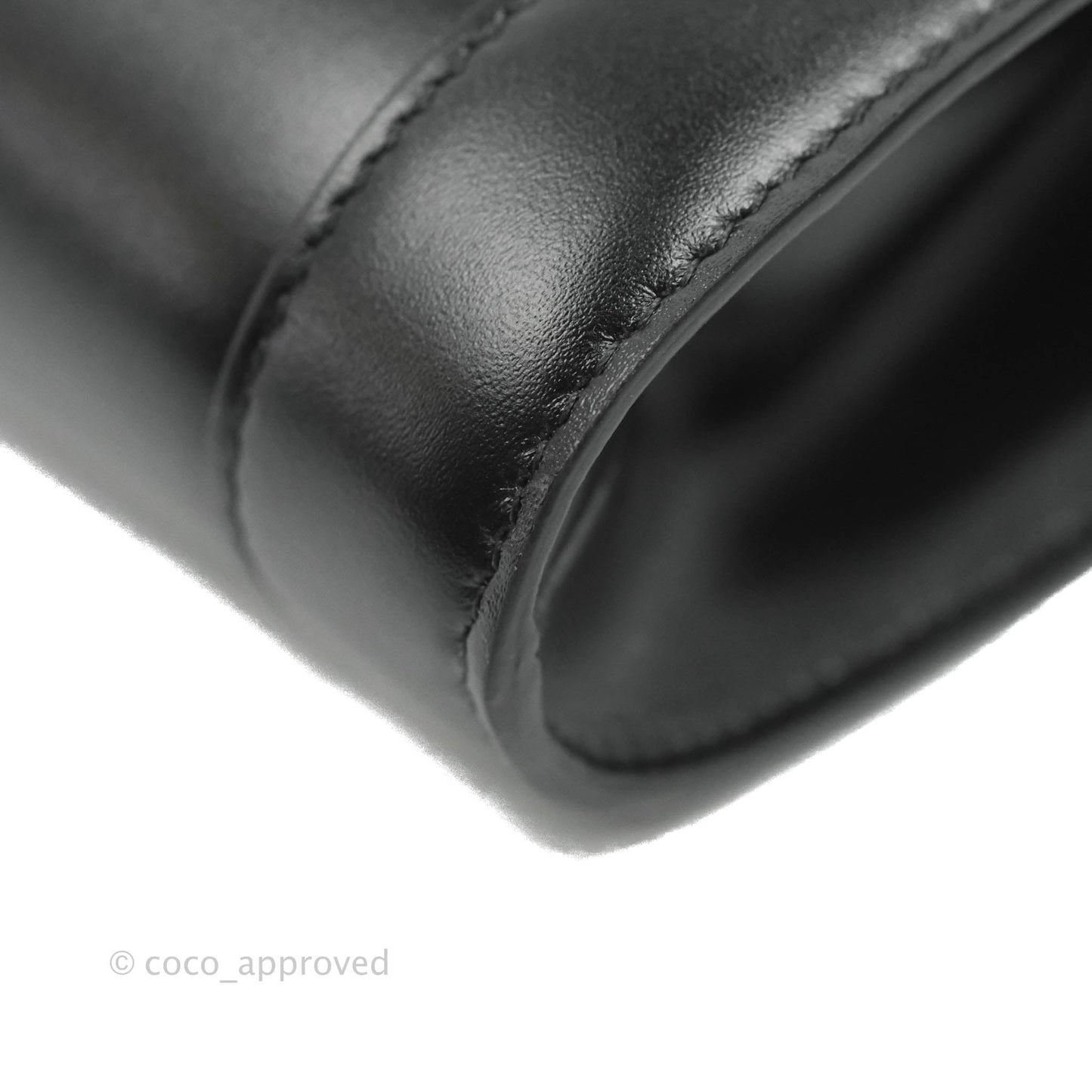 Celine Chain Bag Triomphe in Black Calfskin