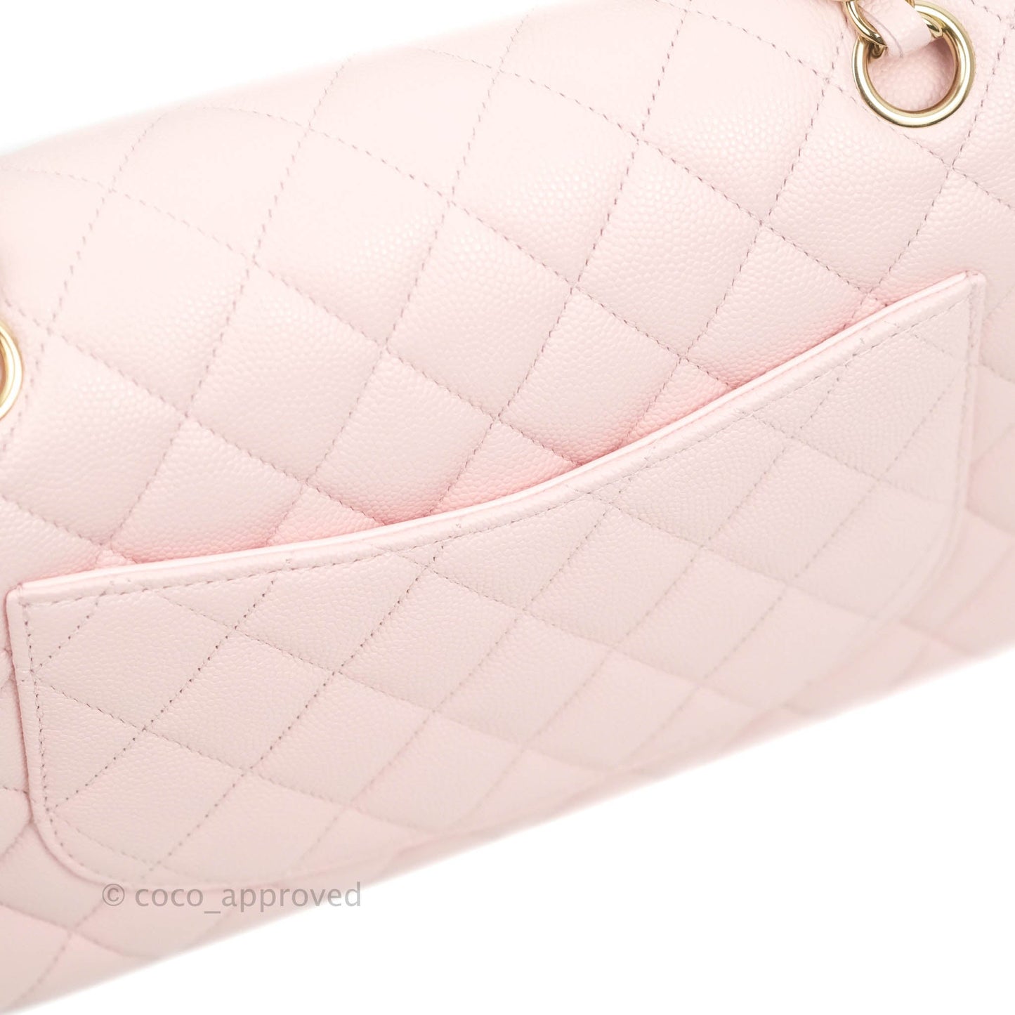 Chanel Classic Small S/M Flap Pink Caviar Gold Hardware 22S