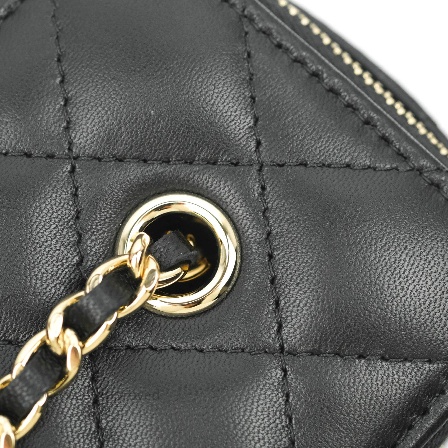 Chanel Vanity with Classic Chain Black Lambskin Gold Hardware