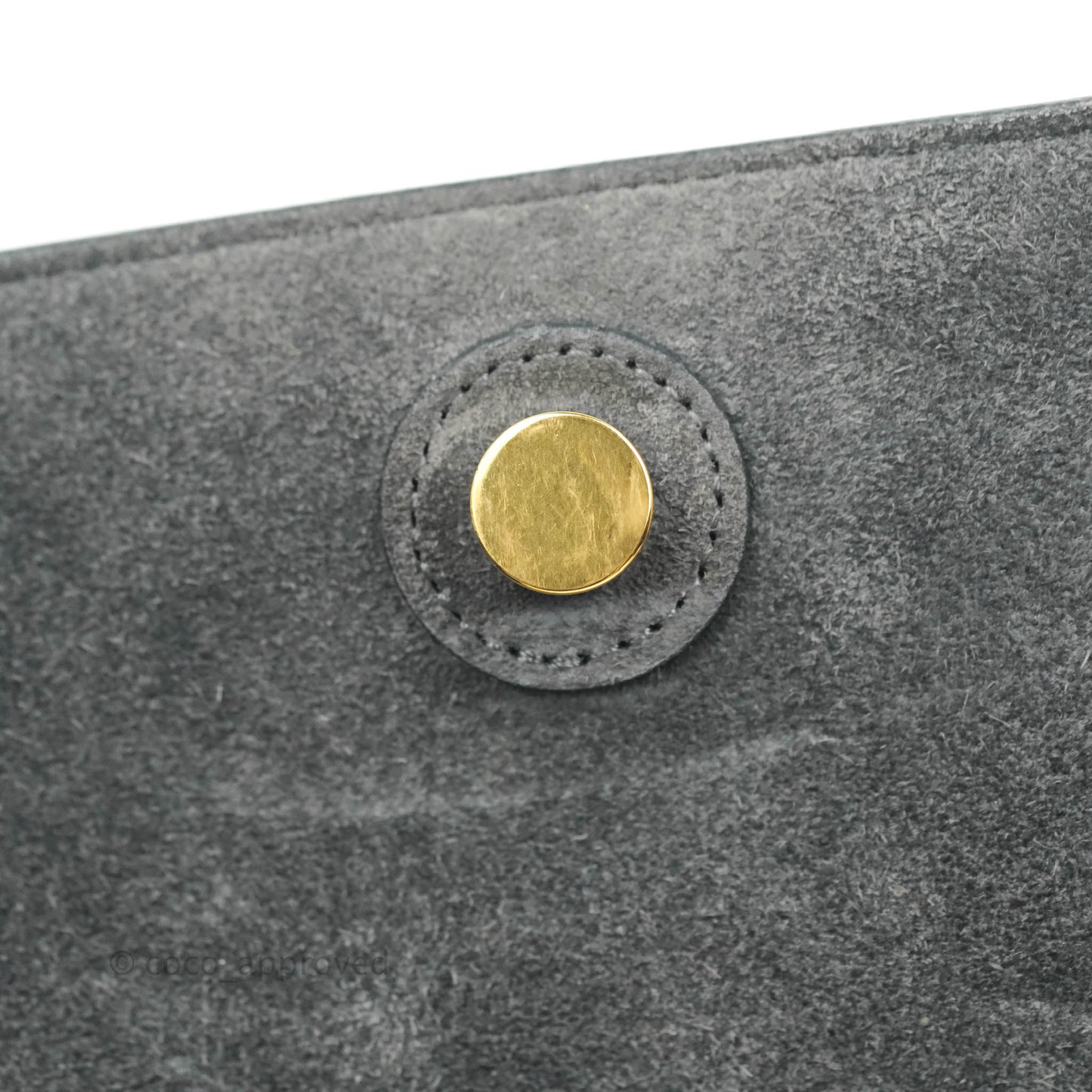 Celine Micro Belt Bag Grey Grained Calfskin Gold Hardware