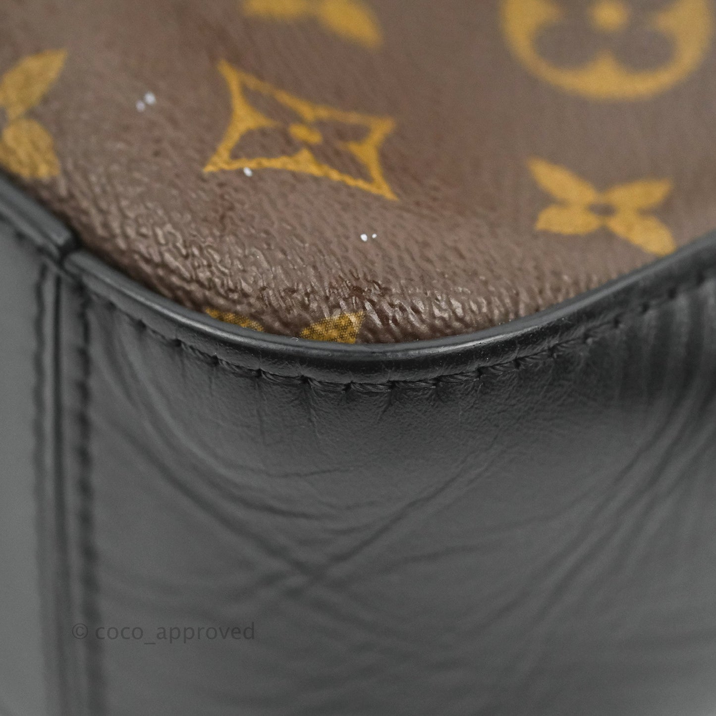 Louis Vuitton Saintonge Crossbody Bag Monogram Black