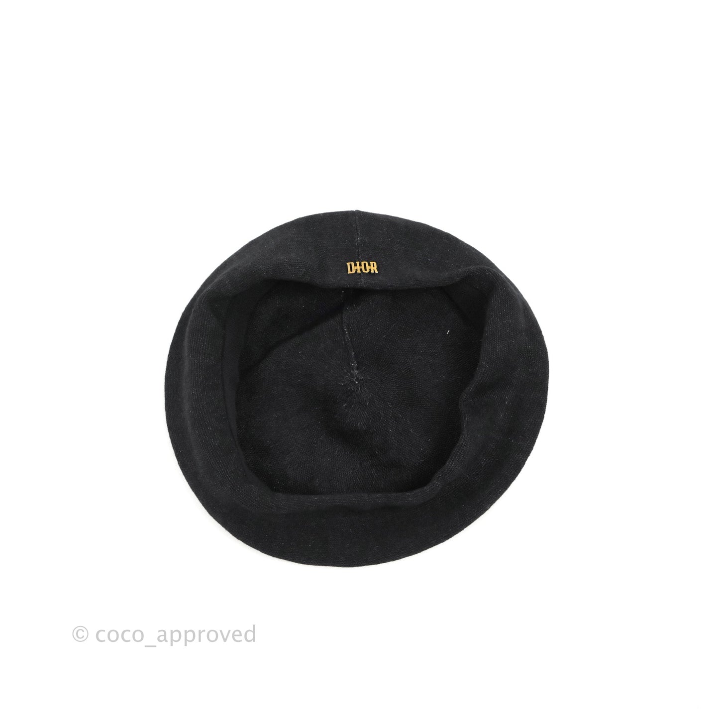 Christian Dior Beret Linen Black