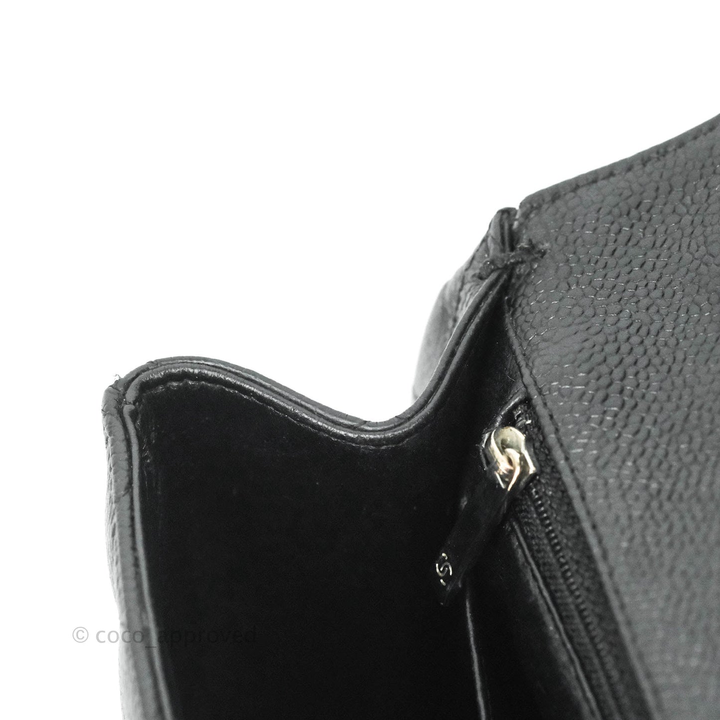Chanel Jumbo Single Flap Black Caviar Silver Hardware