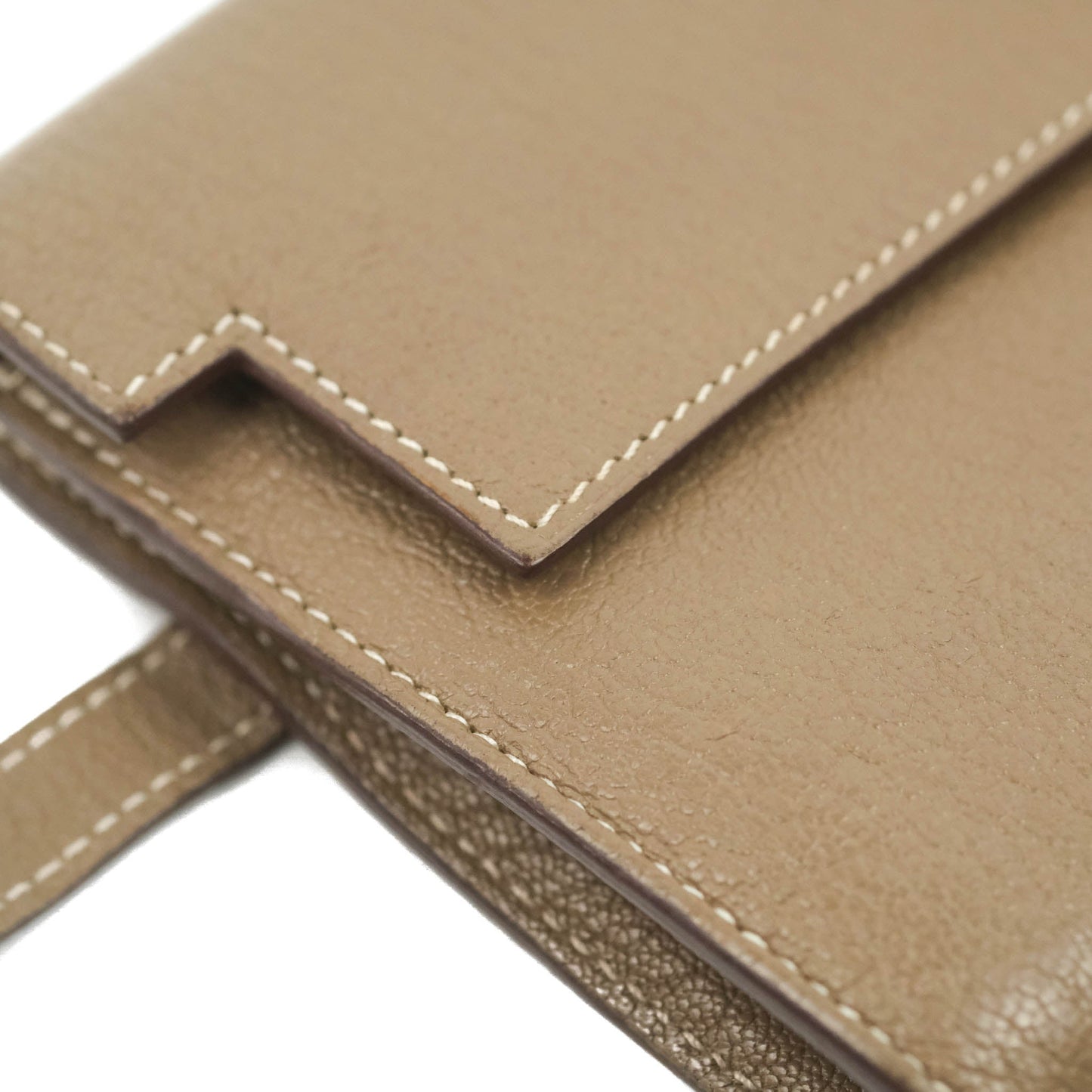 Hermès Kelly Wallet Etoupe Chevre Mysore Palladium Hardware