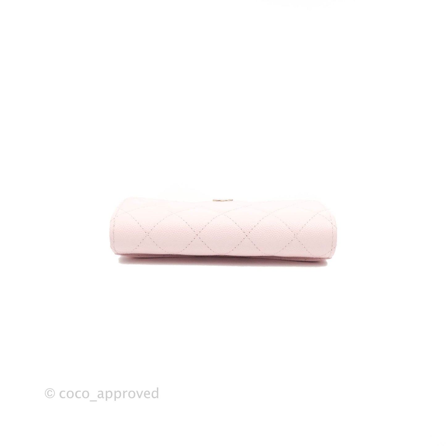Chanel Quilted Medium Flap Wallet Pink Caviar Gold Hardware