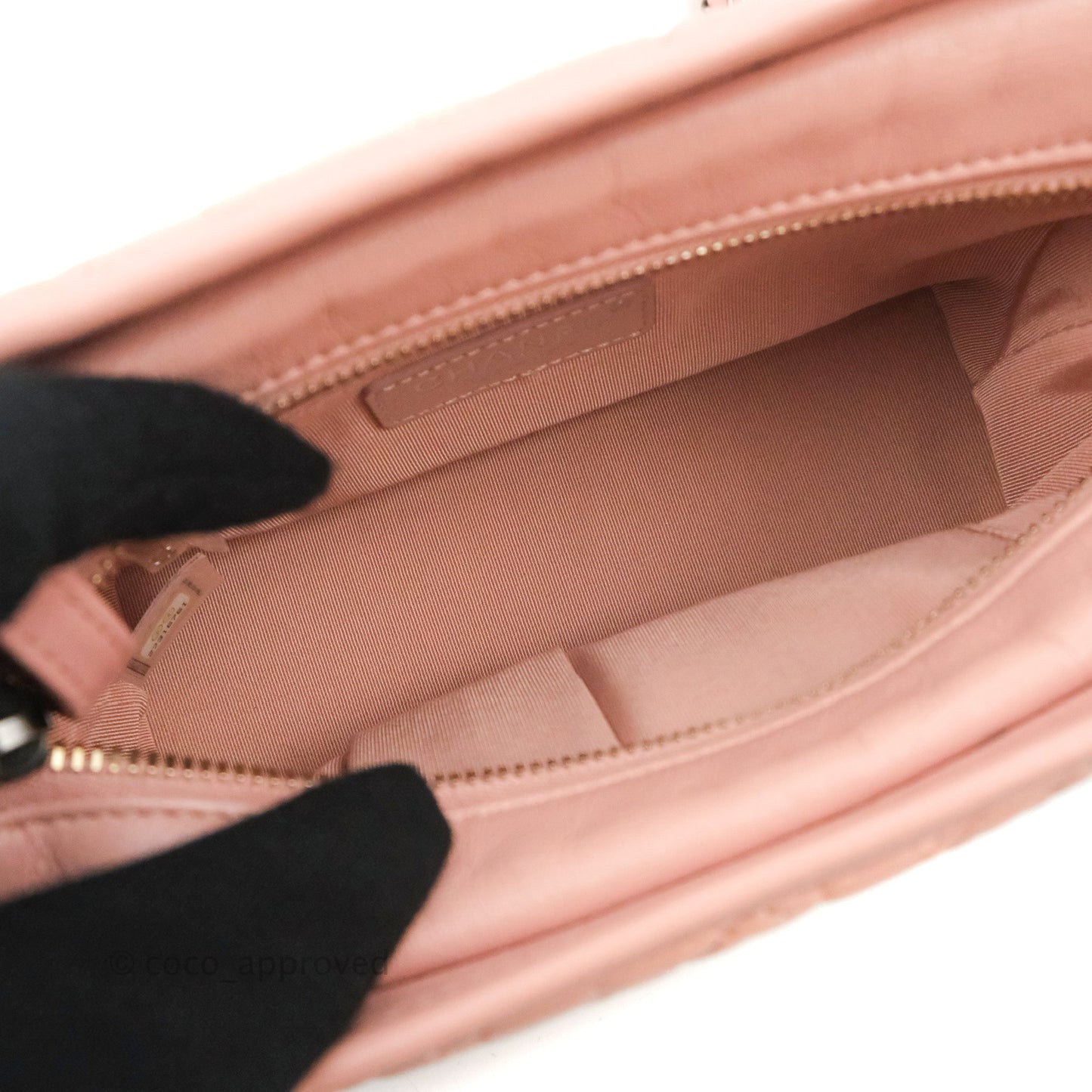 Chanel Quilted Small Gabrielle Hobo Pink Aged Calfskin