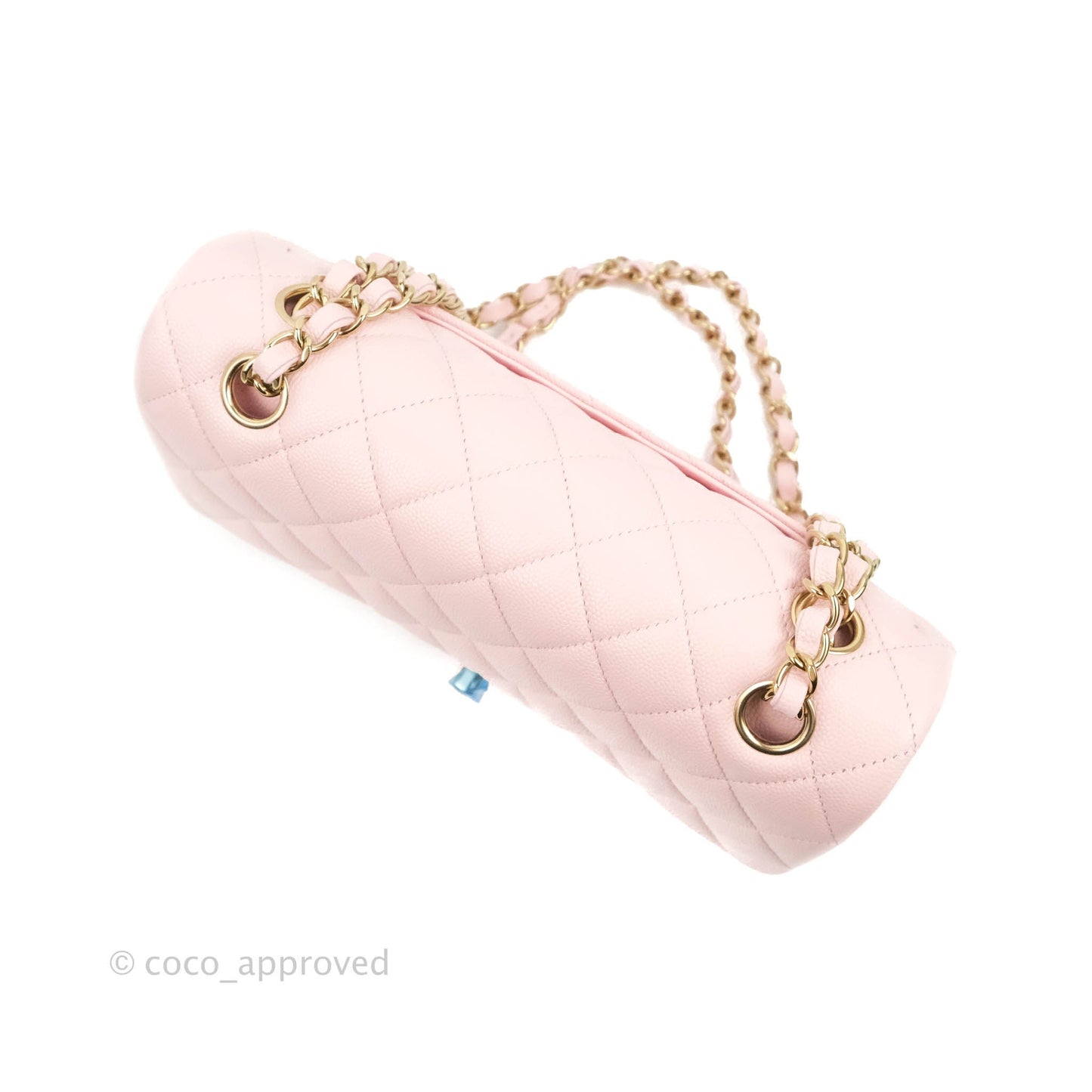 Chanel Classic Small S/M Flap Pink Caviar Gold Hardware 22S