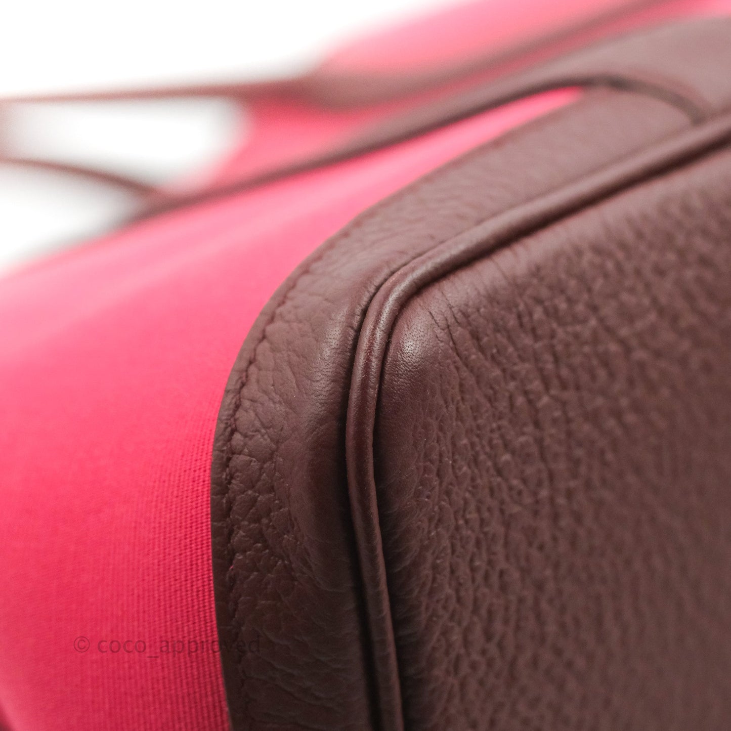 Hermès Garden Party 36 Rose Extreme/ Bordeaux Canvas