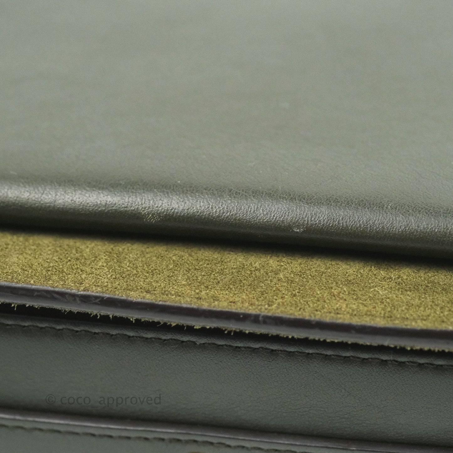 Chloe Small Roy Bag Army Green Calfskin Gold Hardware