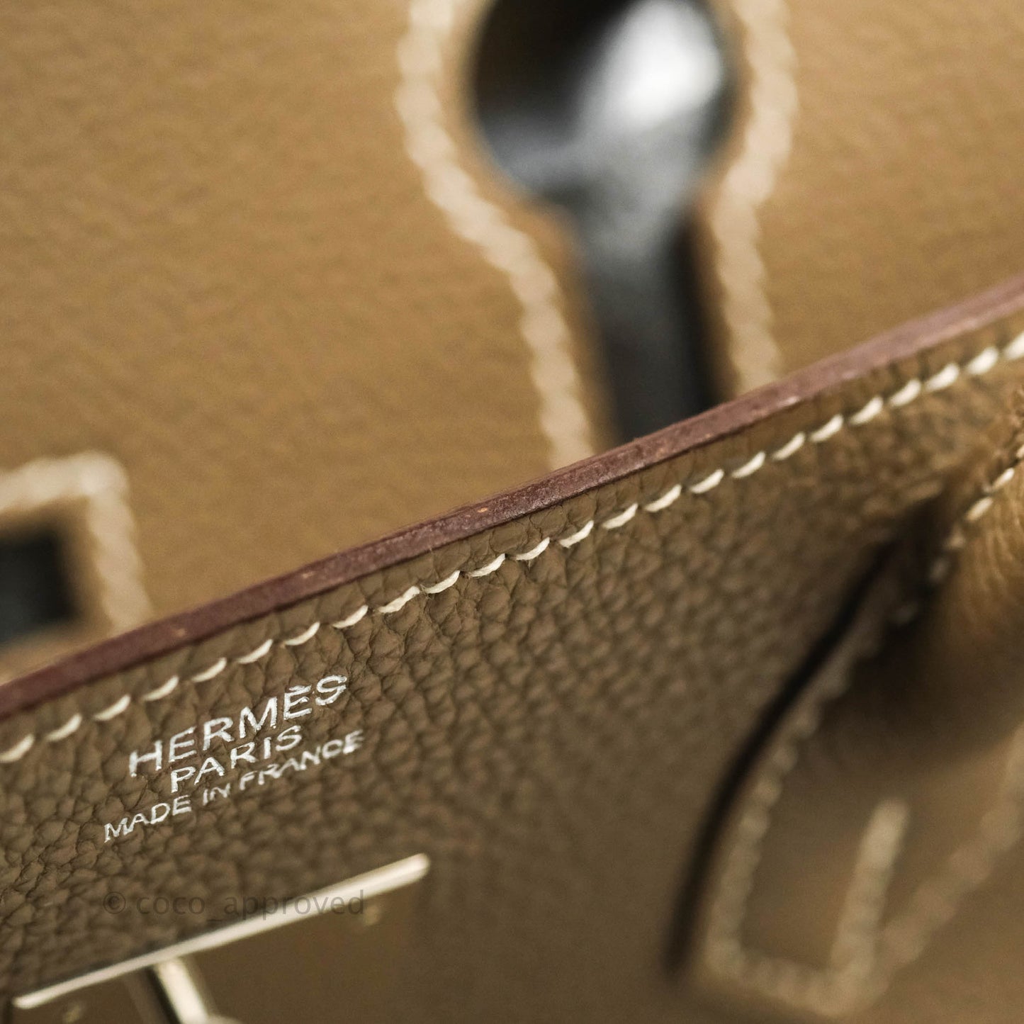 Hermès Birkin 30 Etoupe Togo Palladium Hardware