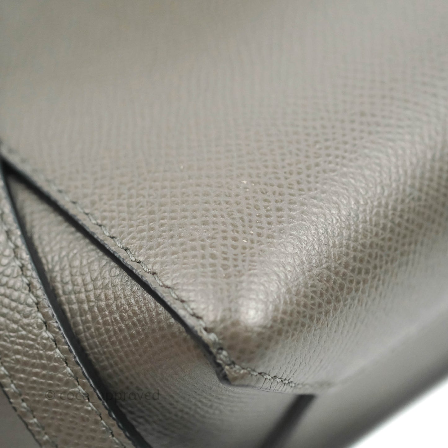 Celine Micro Belt Bag Grey Grained Calfskin Gold Hardware