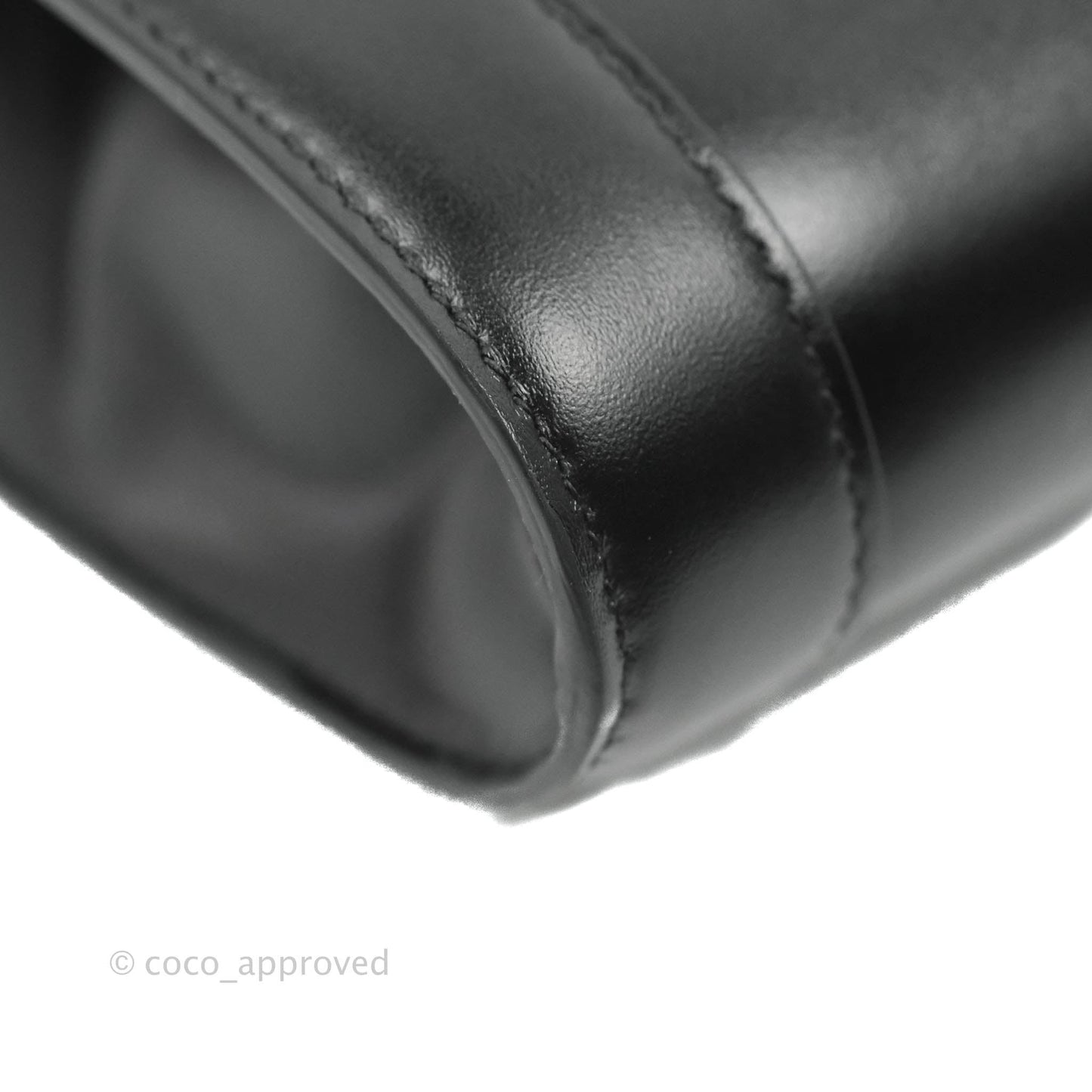 Celine Chain Bag Triomphe in Black Calfskin