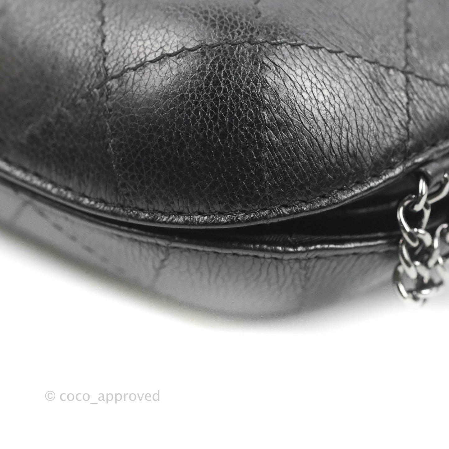 Chanel Small Gabrielle Drawstring Bag Black Calfskin