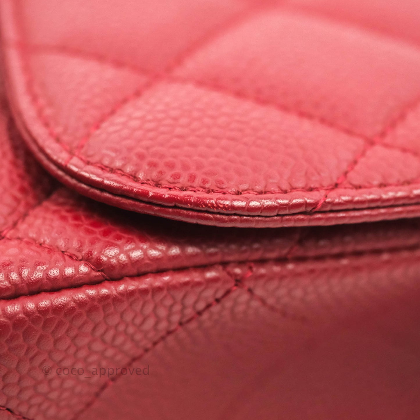 Chanel Jumbo Single Flap Burgundy Caviar Silver Hardware⁣⁣