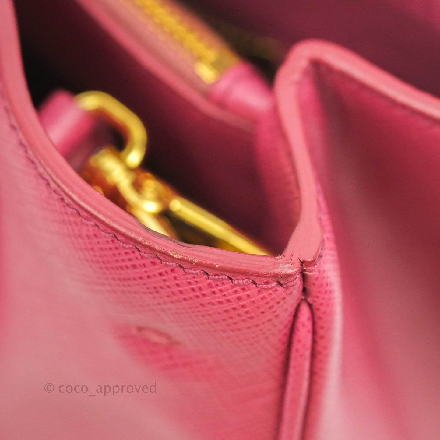 Prada Medium Saffiano Lux Bruyere Galleria Bag