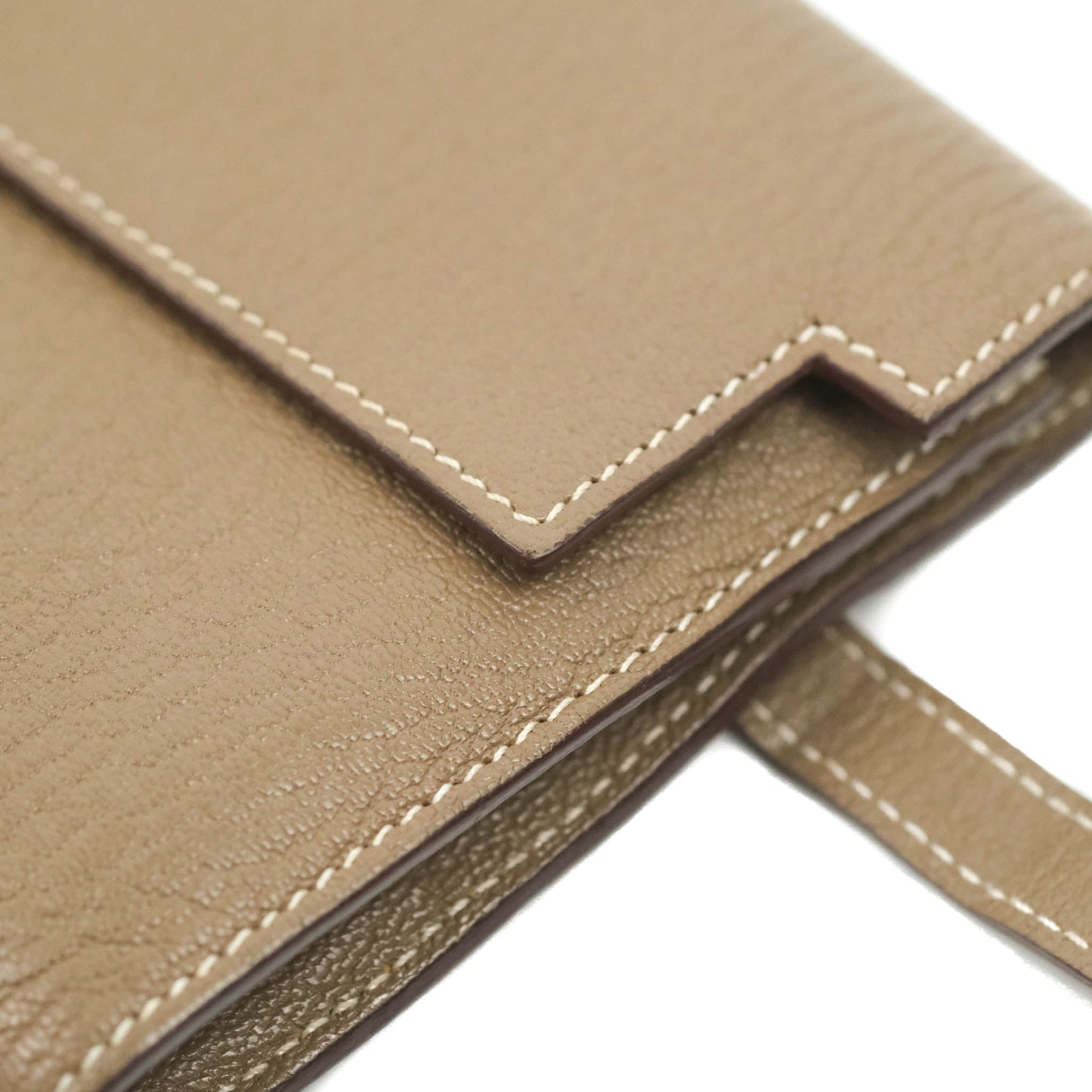 Hermès Kelly Wallet Etoupe Chevre Mysore Palladium Hardware