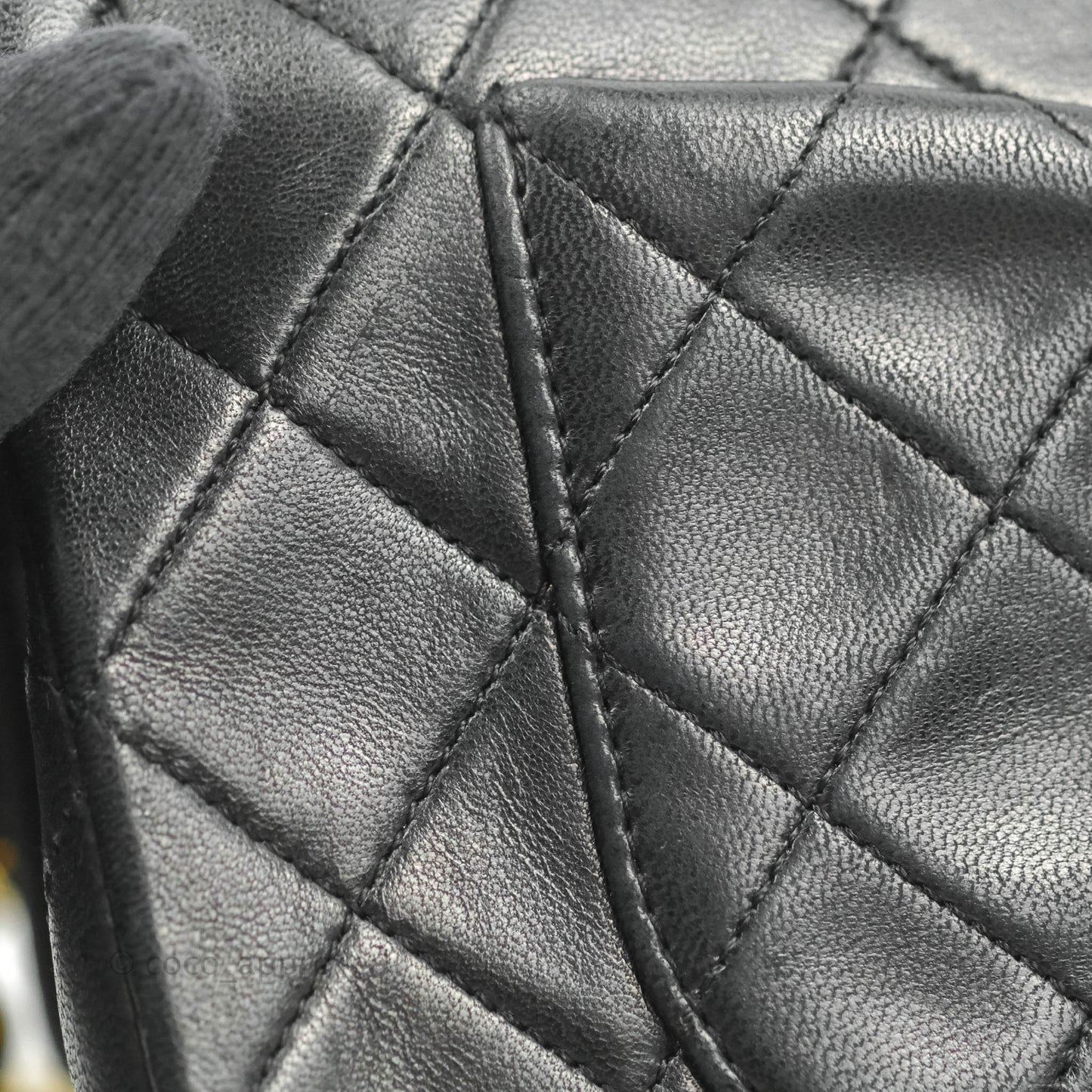 Chanel Classic Vintage Small Flap Black Lambskin 24K Gold Hardware
