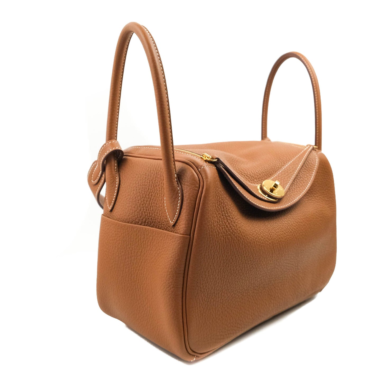 Hermès Lindy 26 Taurillon Clemence Gold Gold Hardware