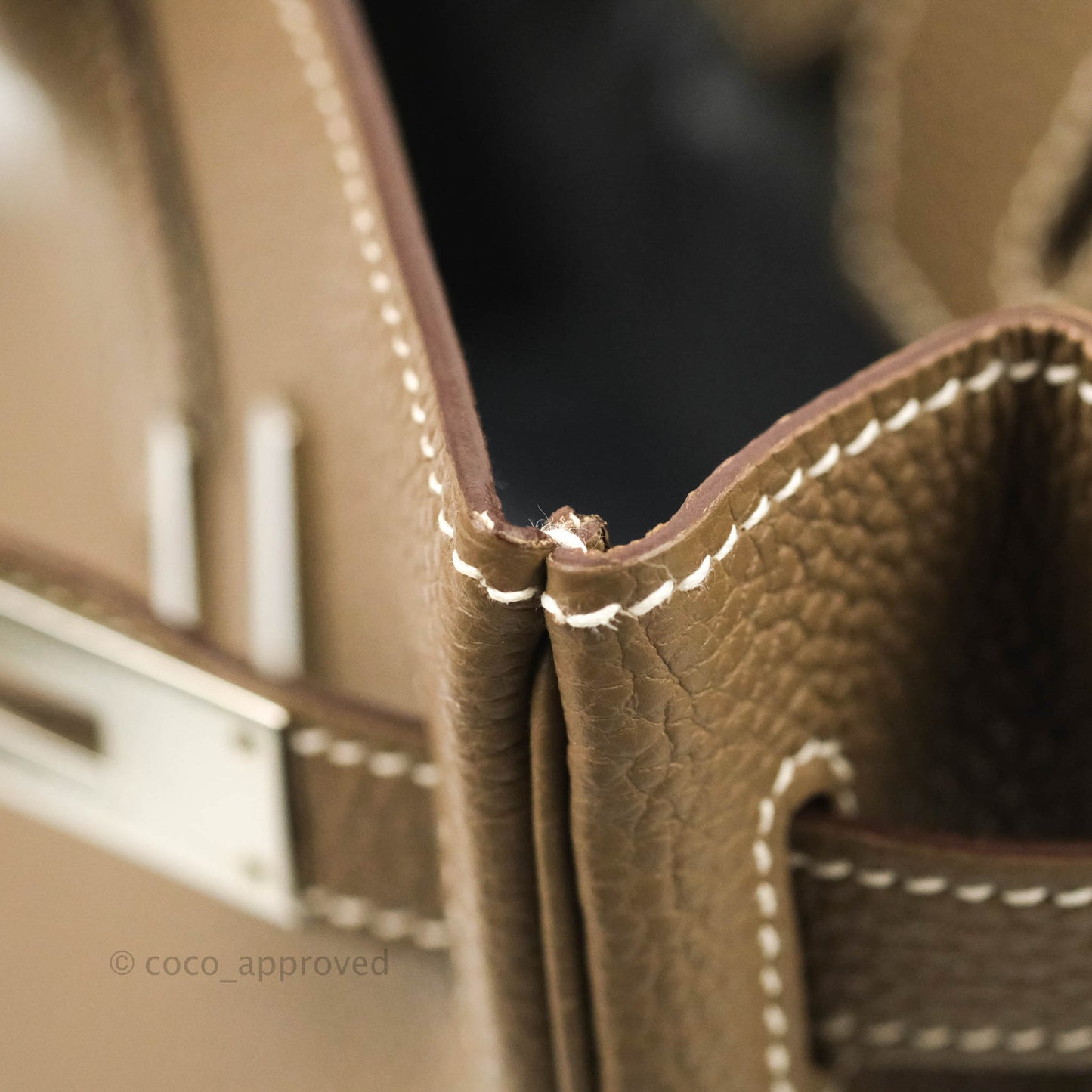 Hermès Birkin 30 Etoupe Togo Palladium Hardware