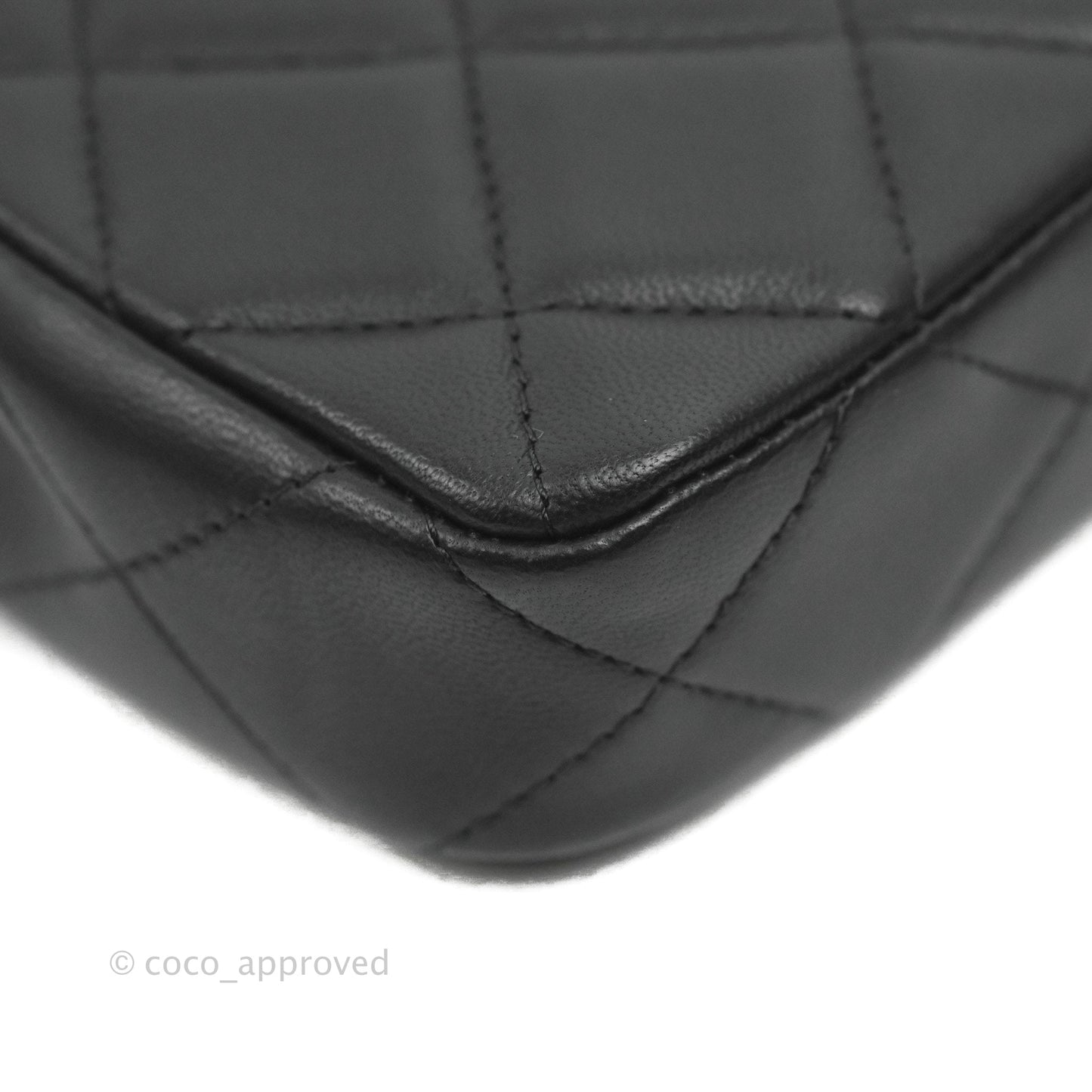Chanel Mini Clutch With Chain Black Lambskin Gold Hardware 22C