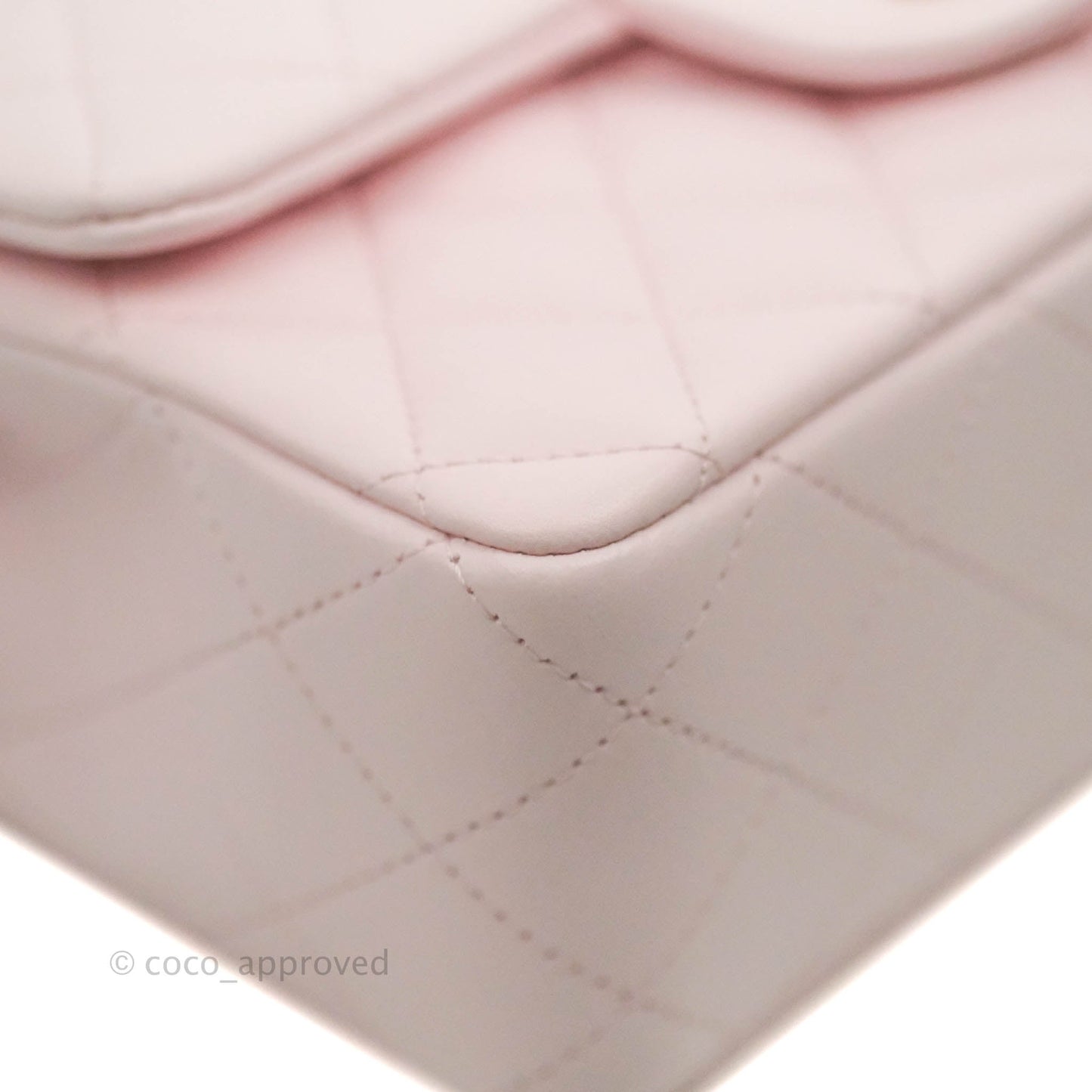 Chanel Top Handle Mini Rectangular Flap Bag Light Pink Lambskin Gold Hardware 22P