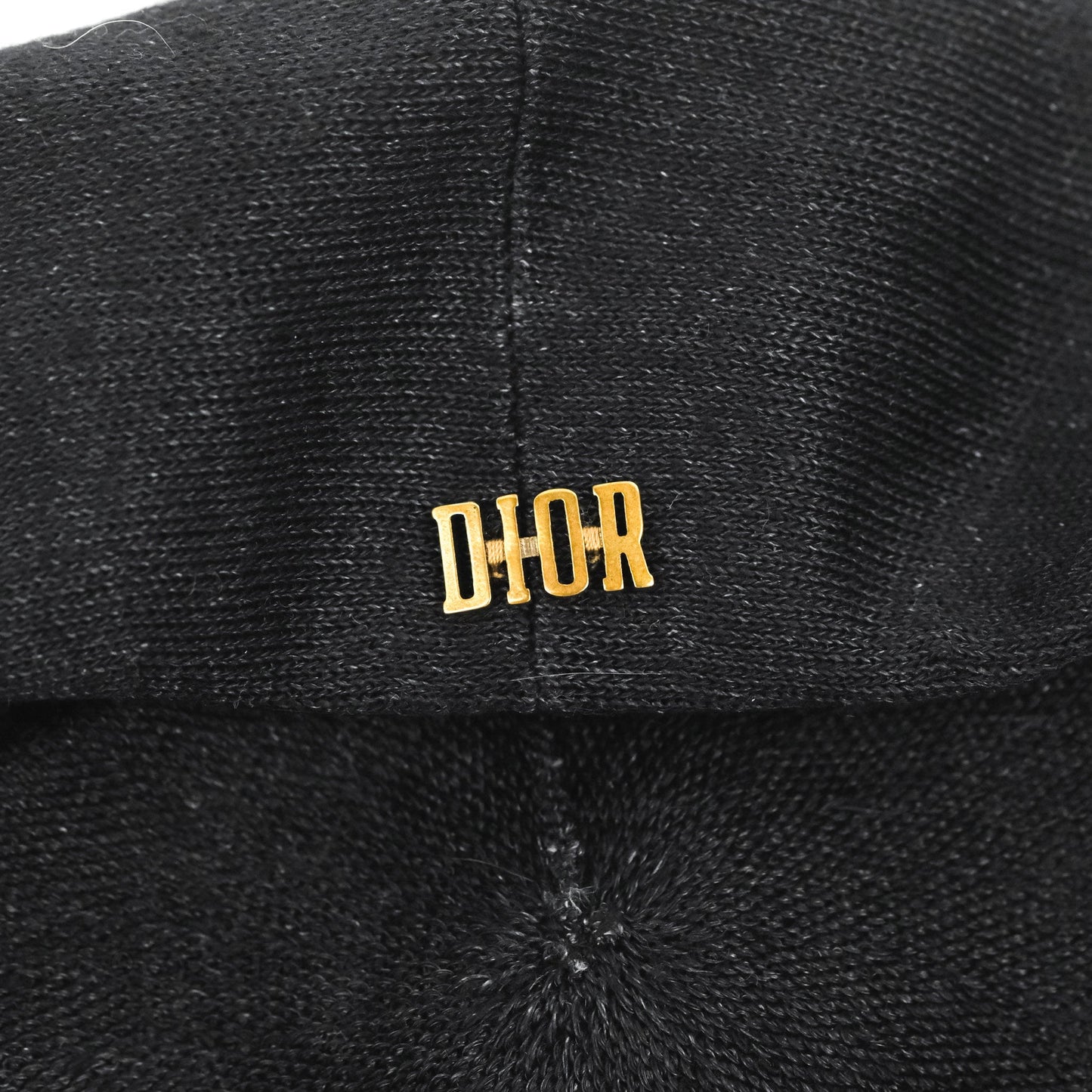 Christian Dior Beret Linen Black