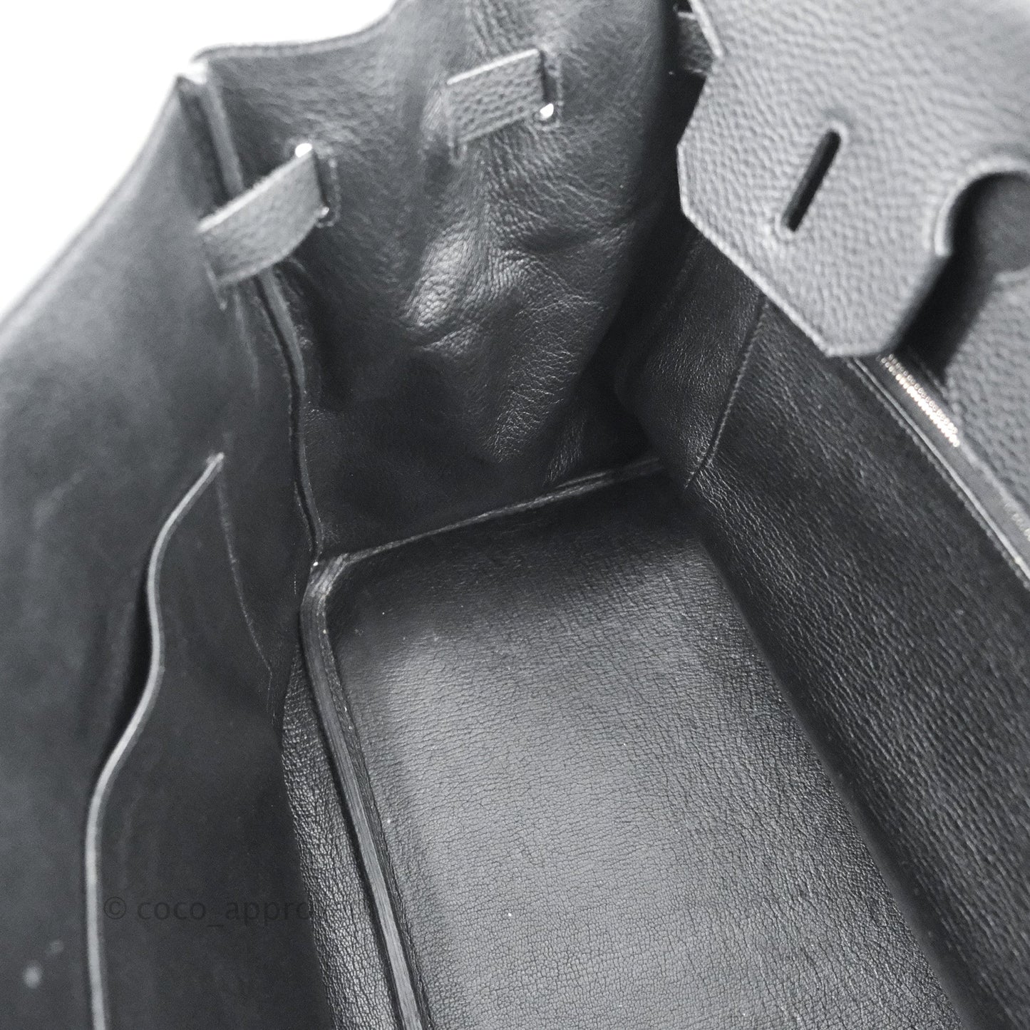 Hermès Retourne Birkin 35 Black Togo Palladium Hardware