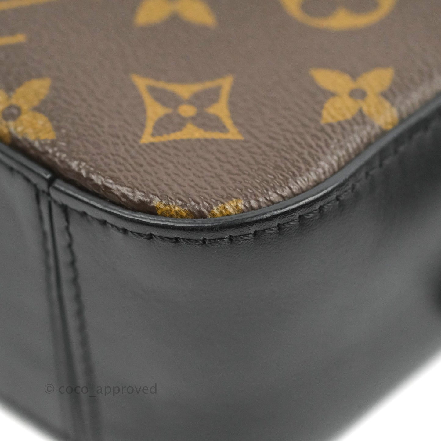 Louis Vuitton Saintonge Crossbody Bag Monogram Black